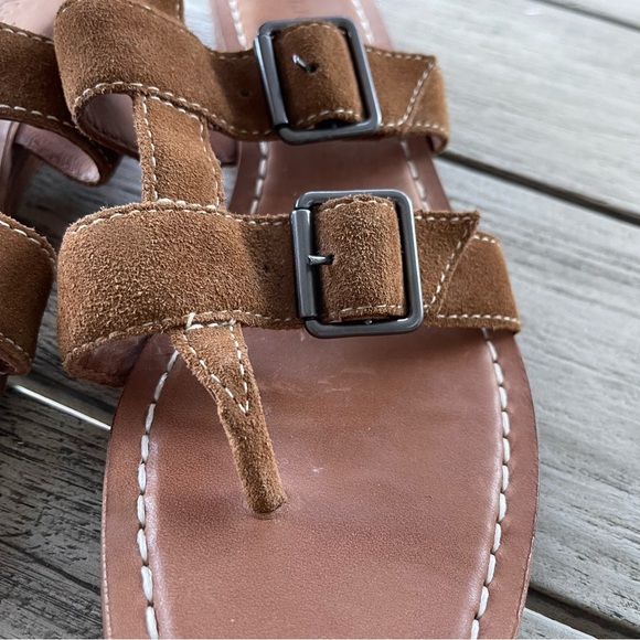 Bernardo Osten Gladiator Brown Suede Leather Sandals Womens Size 8 - Picture 5 of 8